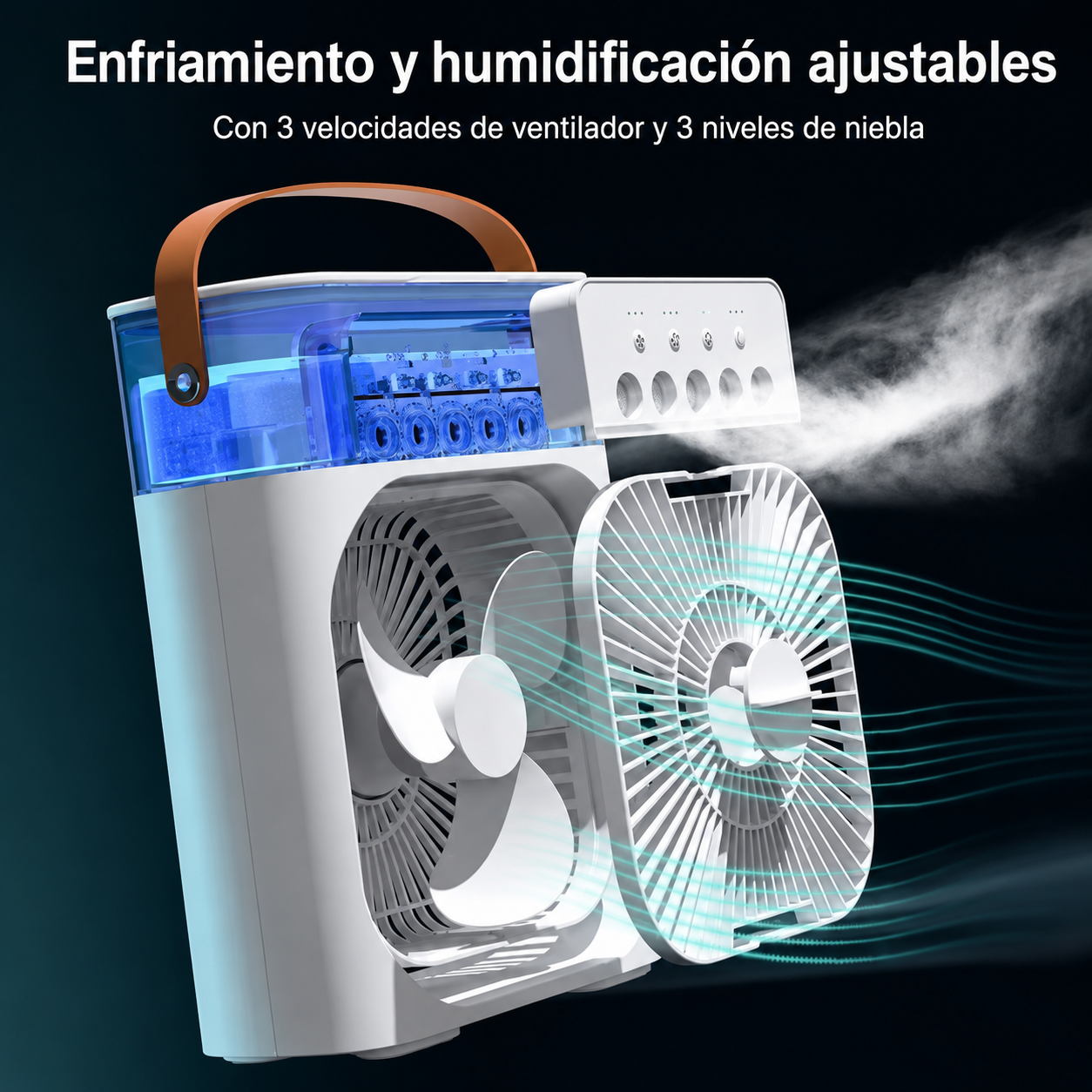Humidificador ventilador Alto Rendimiento.